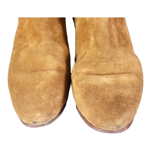 Saint Laurent Sotto Leather Suede Almond Toes 2" Heels Ankle Bootie Sz 35 1/2 - Picture 10 of 13